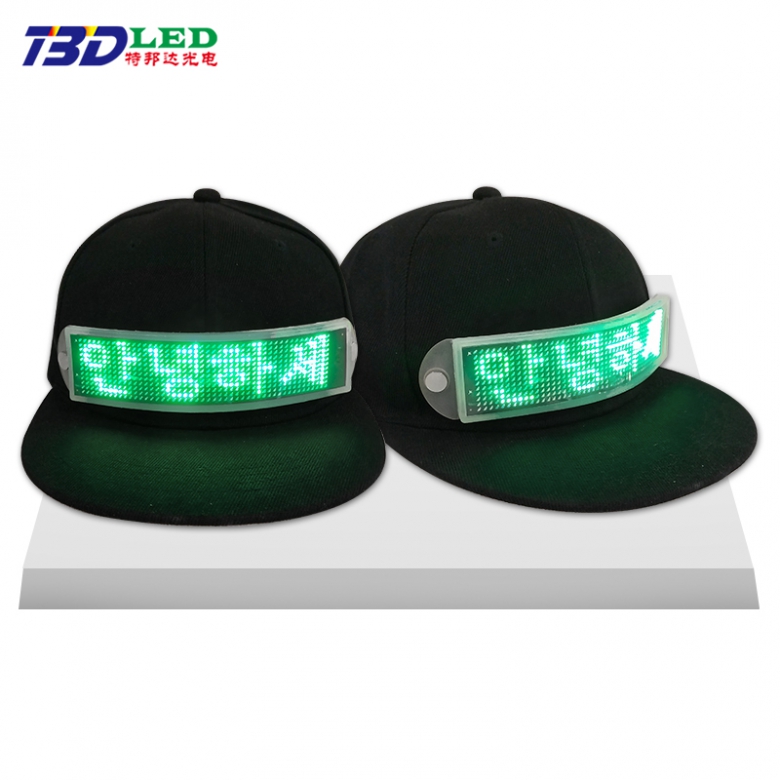 LED发光走字广告帽子-外置式-12*48