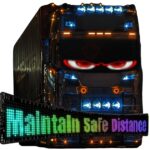 Internet Celebrity Devil Eye LED Screen Car Eye Light Truck Dynamic LED Screen Smart Car Sticker