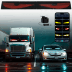 Internet Berühmtheit Teufel Auge LED Bildschirm Auto Auge Licht LKW Dynamischer LED Bildschirm Smart Car Sticker