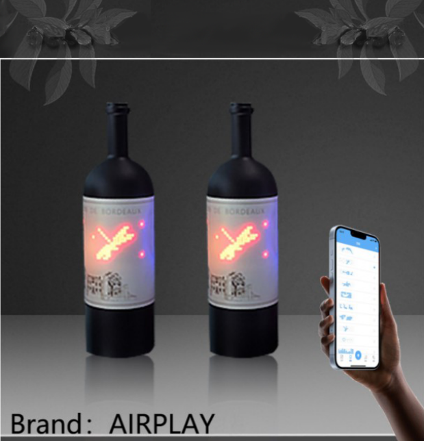 Wine bottle decoration