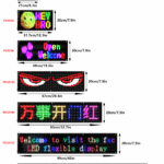 Internet Berühmtheit Teufel Auge LED Bildschirm Auto Auge Licht LKW Dynamischer LED Bildschirm Smart Car Sticker