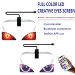 Winking Eyes LED Panel Display LED Angel Eyes Blinking Screen APP Programmierbare LED Eye Display für Car Backpack LED Screen