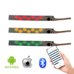 Mini LED Esnek Ekran Paneli 5*36 Piksel Akıllı uygulama Programlanabilir Ayakkabı Şapka Giysi Çanta Avertise Işık için LED Ticker Kurulu