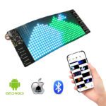 Esnek LED Ekran İşareti Işık Yukarı Kaydırma Mesajları Programlanabilir Yumuşak LED Çanta Tişörtler Ayakkabı Ekranı