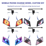 App-Steuerung programmierbare zwinkernde Auge führte Display-Panel führte Adlerauge blinkenden Bildschirm für Rucksack Taschen Autos Kleidung