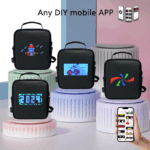 Reklam Ekranlı RGB Tam Renkli Ekran LED Sırt Çantası Akıllı Dizüstü Bilgisayar İş Çantası Moda Stil