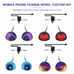 Yanıp Sönen Gözler LED Ekran Paneli Kartal Gözleri Göz Kırpma Ekranı APP Programlanabilir LED Göz Ekranı Araba Sırt Çantası LED Ekranı için İşaret