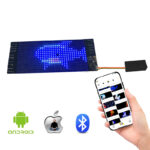 Esnek LED Ekran İşareti Işık Yukarı Kaydırma Mesajları Programlanabilir Yumuşak LED Çanta Tişörtler Ayakkabı Ekranı