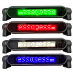 12V Remote Control Programmable LED Car Sign Scrolling Messages Numbers Display Mini Size Digital Display Screen For Advertising