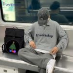 Özel Mesajları Gösteren Yuvarlak Ekranlı Yanıp Sönen Erkekler Kadınlar için LED Sırt Çantası Siyah Spor Çantası Dijital Ekran Sırt Çantası