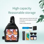 LED Crossbody Çanta Tam Renkli Ekran ve Programlanabilir DIY Açıkhava Reklamcılığı Seyahat LED Sling Sırt Çantası
