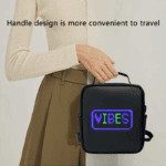 Reklam Ekranlı RGB Tam Renkli Ekran LED Sırt Çantası Akıllı Dizüstü Bilgisayar İş Çantası Moda Stil