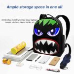 Cute Programmable Animated LED Eyes School Backpack Fashion Style Smart APP Winking Waterproof Cotton Zipper Anti-Theft for Kids