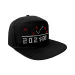 Prezzo di fabbrica LED lampeggiante luce fino Cappello Cap APP controllo in movimento testo schermo Baseball LED Cap LED Display Hat