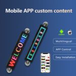 Taksi arabası için özel USB mini programlanabilir hareketli mesaj reklam işareti Uygulama Kontrollü Led Ekran