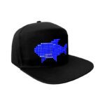 Prezzo di fabbrica LED lampeggiante luce fino Cappello Cap APP controllo in movimento testo schermo Baseball LED Cap LED Display Hat