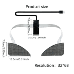 Winking Eyes LED Panel Display LED Angel Eyes Blinking Screen APP Programmierbare LED Eye Display für Car Backpack LED Screen