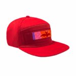 Casquette de baseball à sangle ajustable Noir Ecran LED DIY programmable et contrôlé par App Divers Designs
