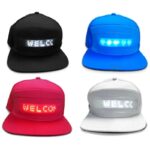 Luminous Support Customization Logo LED Hats Party Hiking Sports Cap with Rechargeable LED Light for Fishing Camping Automotive