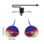 Yanıp Sönen Gözler LED Ekran Paneli Kartal Gözleri Göz Kırpma Ekranı APP Programlanabilir LED Göz Ekranı Araba Sırt Çantası LED Ekranı için İşaret