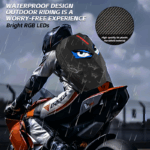 LED Sırt Çantası Motosiklet Sırt Çantası DIY programlama sırt çantası ravel ve Kamp Saklama Çantası Karbon fiber doku