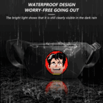 APP Control LED Sling Bag with Display Screen Waterproof Waist Shoulder Crossbody Bag Chest Bag for Bicycle Cycling