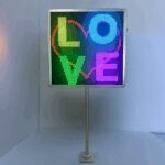 name display stand led Sign airport display name board airport hand hold pickup led display board rechargeable reception Signage