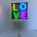 name display stand led Sign airport display name board airport hand hold pickup led display board rechargeable reception Signage