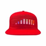 Casquette de baseball à sangle ajustable Noir Ecran LED DIY programmable et contrôlé par App Divers Designs