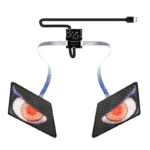 App-Steuerung programmierbare zwinkernde Auge führte Display-Panel führte Adlerauge blinkenden Bildschirm für Rucksack Taschen Autos Kleidung