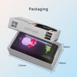 LED T Shirt Display Screen Smart APP Programmable Scrolling Message Led t Shirts and Light up Clothing Mini Flexible Panel