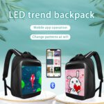 Reklam Ekranı LED Sırt Çantası Açık Yürüyüş Okul Çantası Tam Renkli Ekran Akıllı Telefon Programlanabilir LED Sırt Çantası Taşınabilir Çanta