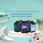 Reklam Ekranı LED Sırt Çantası Açık Yürüyüş Okul Çantası Tam Renkli Ekran Akıllı Telefon Programlanabilir LED Sırt Çantası Taşınabilir Çanta