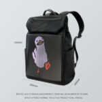 Unisex Casual Backpack With Full Color Display, Outdoor Sports LED Backpack, APP Programmable LED Backpack for Hiking Riding