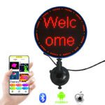 RGB Renkli WiFi Uygulaması Dinamik Arka Pencere Kaydırma Reklam Dijital Ekran Programlanabilir İnce İfade Mesajı Led Araba Ekranı