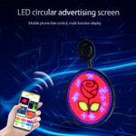 RGB Color WiFi App Dynamic Rear Window Scrolling Advertising Digital Display Programmable Slim Emoticon Message Led Car Screen