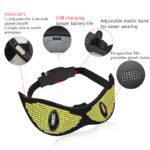 Light up Glasses Programmable APP Control LED Glasses with Text Graffiti Animation Rhythm for Nightclub Party Festival Halloween