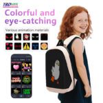 Kids Backpack LED Display Photos Animation Screen Backpack Colorful LED School Bag Smart Led Students Cute Mini Backpack