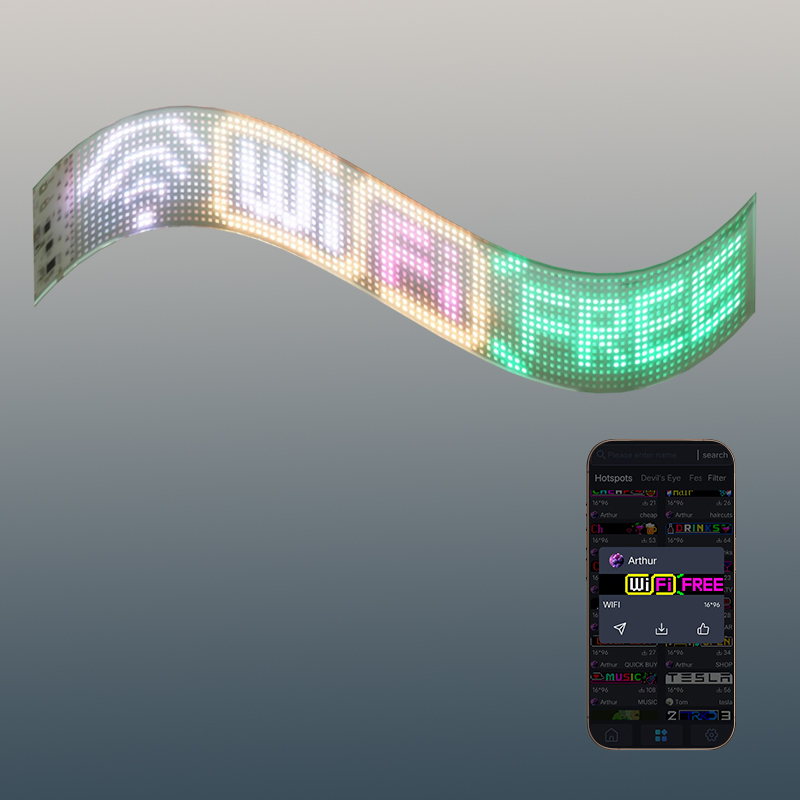 LED Transparent Flex screen