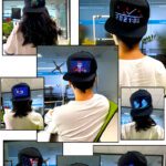 Prezzo di fabbrica LED lampeggiante luce fino Cappello Cap APP controllo in movimento testo schermo Baseball LED Cap LED Display Hat
