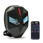 LED Backpack Motorcycle Backpack DIY programming backpack ravel and Camping Storage Bag Carbon fibre texture