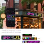 Programmable RGB Devil’s Eye Lamp LED Screen Car Eye Light Dynamic LED Matrix Panel for Truck Car