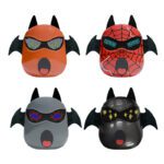 App-Controlled Compact Cartoon-Style USB with Luminous Eyes Programmable Devil Horns and Wings LED Backpack for Children