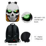 New Funny Devil Ghost Led Backpack Programmable Skull Gothic Back Pack Halloween Led Backpacks for Men