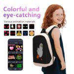 APP Control LED Display Backpack Programmable Dynamic Pattern Advertising Message LED Screen Smart Travel Backpack