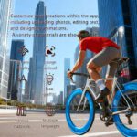Bike Accessories Waterproof Led Bicycle Light High Quality Usb Rechargeable Cycling APP Remote Control